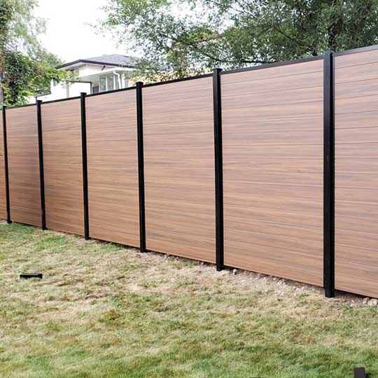 Horizontal Wood Grain Vinyl Fence Panels Wholesale Fence USA
