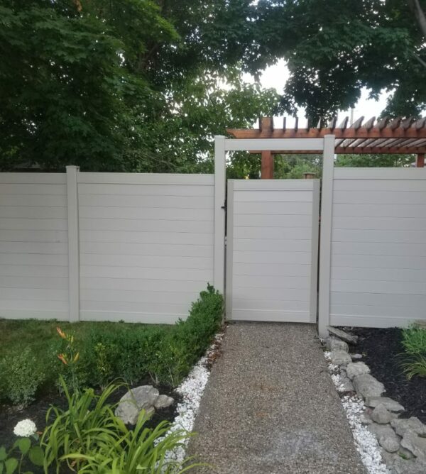 horizontal tan vinyl fence panels usa