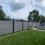 Vinyl Fence Chai Grey-Privacy Panels installed in Miami