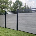Vinyl Fence Chai Grey Privacy Panels installed in Miami