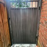 Aluminum Corrugated Privacy Gate Installed in Alabama