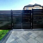 Aluminum Semi Privacy Slat Fence Installed in Alabama