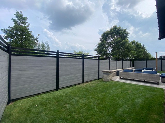 Chai Grey Vinyl Fence installation in Arizona