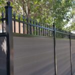 Composite Fence with Aluminum Lattice installed in Arkansas