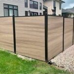 Vinyl Fence Privacy Panel Taupe Installed in Arkansas