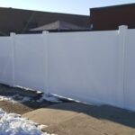 Vinyl White Fence with Latic Installaion in Los Angeles